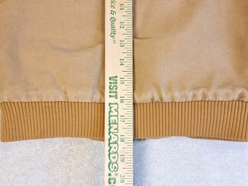 Carhartt RN13706 Quilted Lined Hooded Jacket Brown Tan X Small - Picture 14 of 19