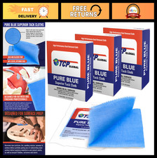 Pure Blue Tack Cloths - 36 Pack Professional Grade Rags for Automotive Painting