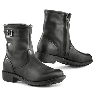 TCX LADY BIKER BLACK WATREPROOF MOTORCYCLE MOTORBIKE TOURING LADIES SHORT BOOTS