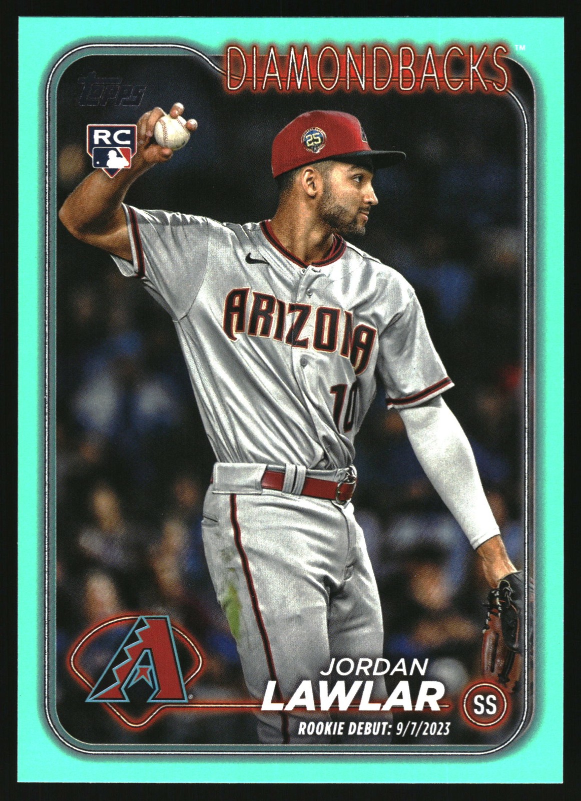 2024 Topps Update #US41 Jordan Lawlar Aqua