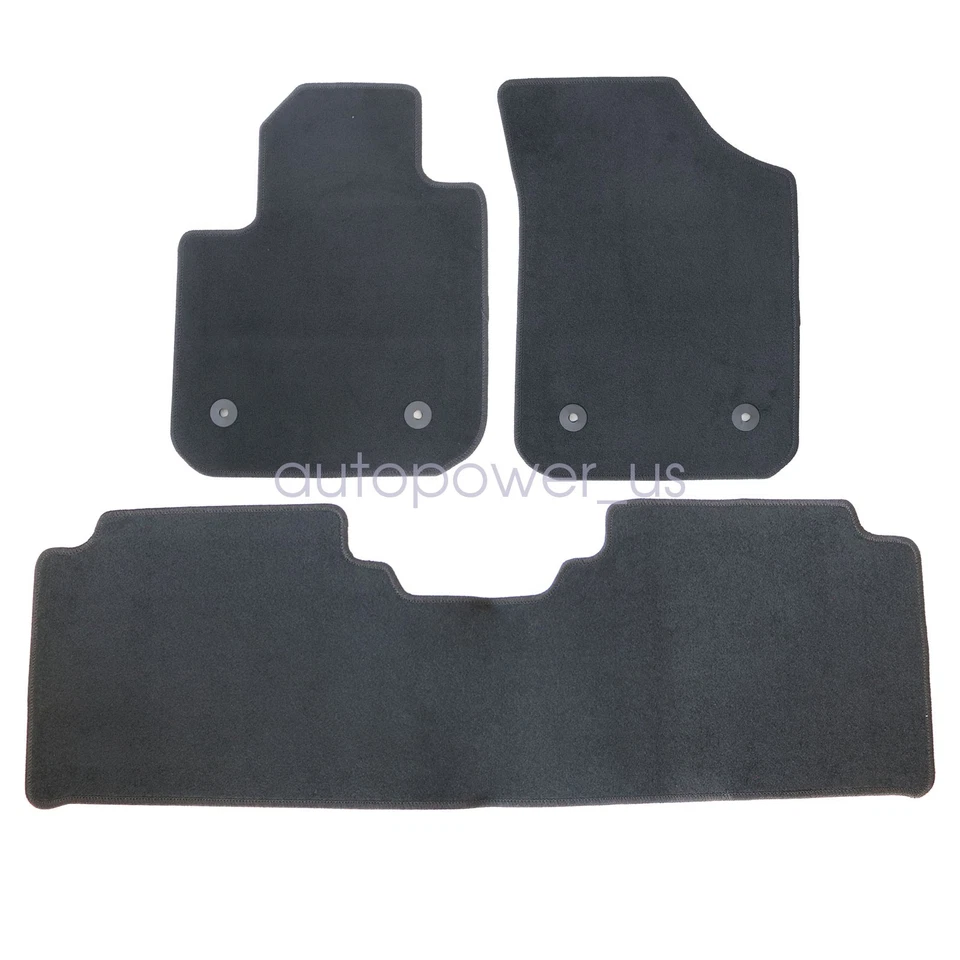 Alfombrillas de terciopelo negras 3x para Buick Envision 2016 2017 2018 2019 2020 Foto 4 de 4