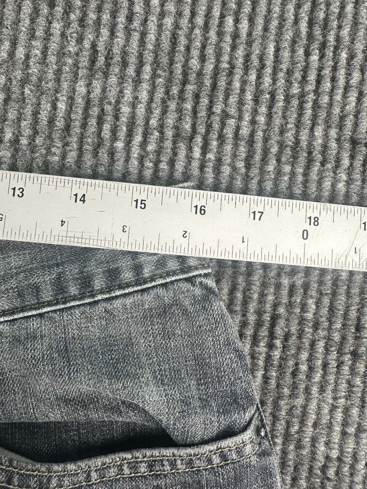 Levis 527 牛仔裤男式 33x32 蓝色牛仔靴剪裁西部牧场主牛仔垃圾桶 — 第 2/4 张图片
