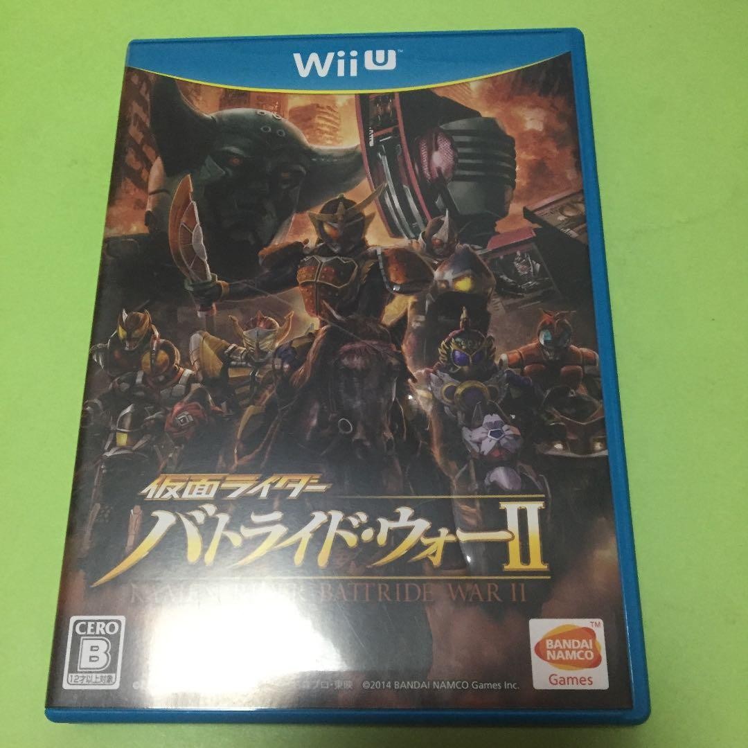 Kamen Rider Battride War II Nintendo Wii U Used Tested Japanese ver with Case