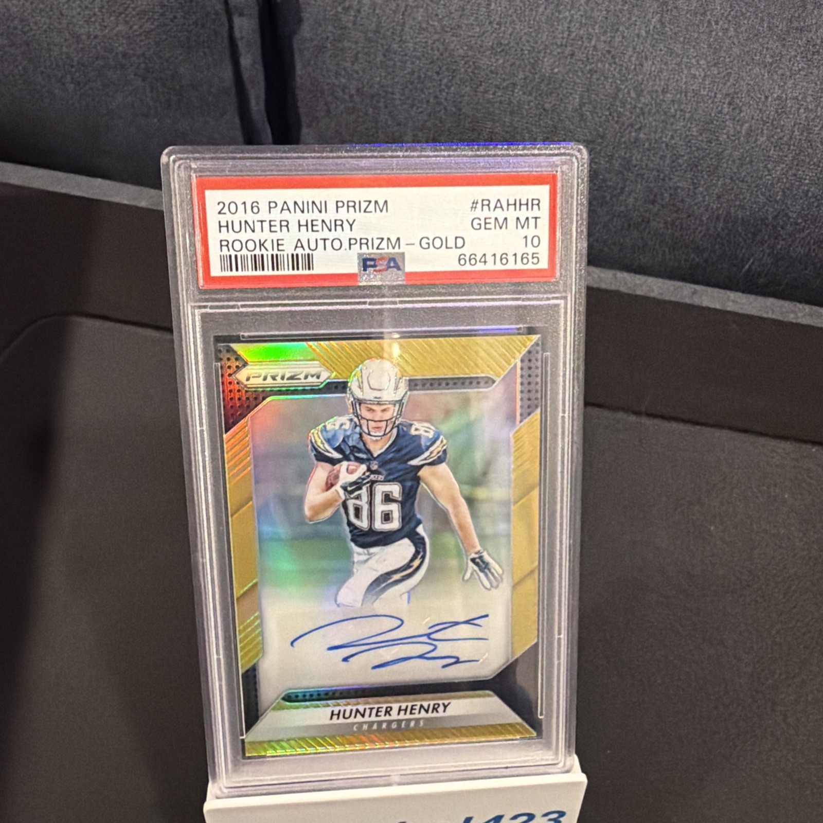 Hunter Henry Panini Prizm Rookie Autograph Prizm #RAHHR Gold
