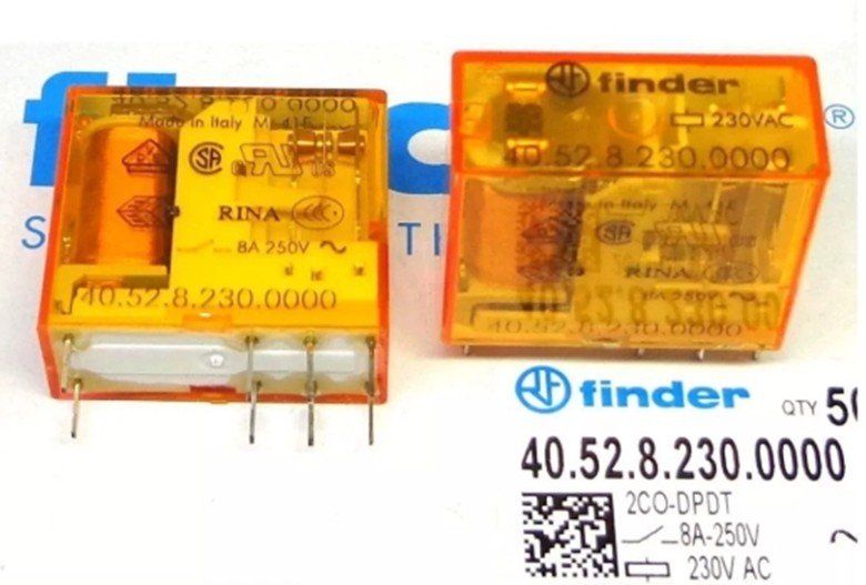 1PC Finder 40.52.8.230.0000 230VAC 8A 8-pin relay