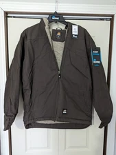  Berne - Youth Canvas Duck Hooded Jacket Sherpa Lined - XL - Brown - NEW