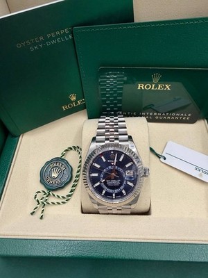 2026 Rolex Sky-Dweller 336934 Blue Jubilee UNWORN 2025 Steel 42 mm Complete