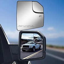 Passenger Side Mirror Glass Compatible with 2015-2020 F150 Right FL3Z-17K707-B