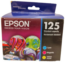 Genuine Epson 125 Standard capacity Color Multi-Pack Ink Cartridges Exp 02/2017