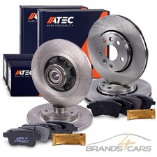 ATEC BREMSSCHEIBEN + BREMSBELÄGE VORNE + HINTEN FÜR RENAULT KANGOO BE BOP