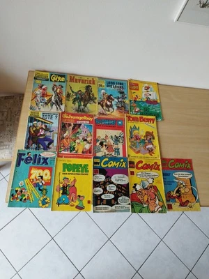 13 x Comic Heft 60er 70er Jahre, Blondie, Geheim Brigade, Maverick, Fix & Foxi. - Bild 1 von 4