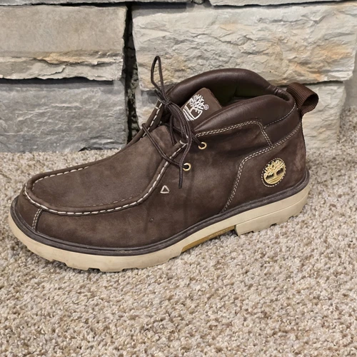 Timberland Rugged Urban Street II Chukka stivali bassi pelle marrone uomo 10 M