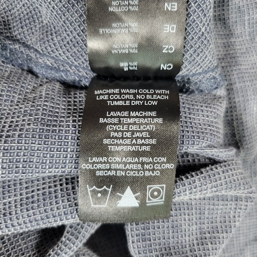 Camicia Kuhl Uproar uomo XL grigio blu waffle 5 pannelli bottoni manica lunga escursionismo - Foto 7 di 10