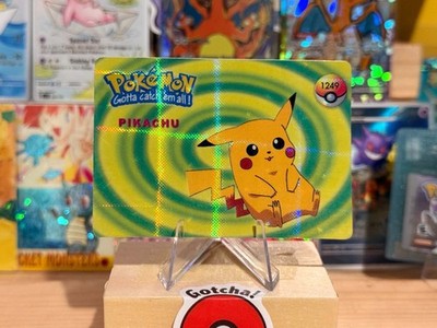 Classic 1999 Pokemon Vending Prism Sticker - Pikachu, Hypnotic Swirl #1249