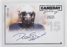 2014 Press Pass Gameday Gallery Silver 138/150 Devin Street #GG-DS Auto 0a2
