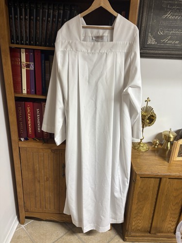 Cambridge Tailored Apparel White Christian Clergy Alb Vestment Robe