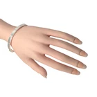 "LOVE" STYLE STERLING SILVER SCREW-MOTIF 7" BRACELET 11.5GR #4166