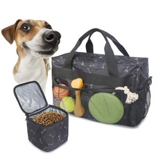 Dog Travel Bag, Pet Luggage Suitcase Weekend Tote Carrier with Collapsible Bo...