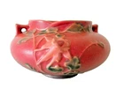 Roseville Pottery Pink Columbine 655-3 Jardiniere Bowl Vase 6” Round Vintage