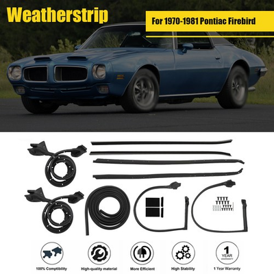 #ad For Pontiac Firebird Chevrolet Camaro 1970 1981 Window Outer Pressure StripSeal $143.92