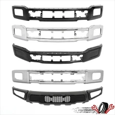 For Ford F-150 2015-2020 2017 2018 Steel Front Bumper Chrome / Black / Gray NEW