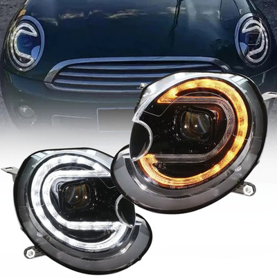 Xenon D1S Scheinwerfer Set Schwarz für Mini Cooper R55 R56 R57 R58 R59 2006 2014