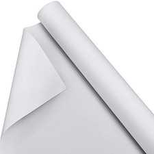 Kinlop 48 Inch X 20 Feet Double Primed Cotton Canvas Roll, White