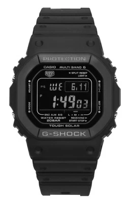Montre Casio Solaire Cadran Noir Acier Inoxydable Analogique GW-5000HS-1 Homme - Photo 1/4