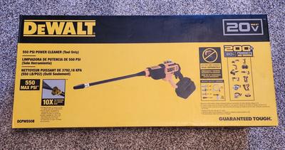 #ad DEWALT 20V MAX 550 PSI Cold Water Pressure Washer Tool only DCPW550B $139.00