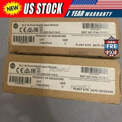 New Factory Sealed AB 1746-ITV16 SER C SLC 16 POINT DIGITAL INPUT MODULE