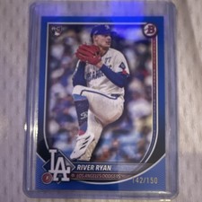 Bowman River Ryan Rookie #69 Blue /150 Baseball Card Los Angeles Dodgers MLB