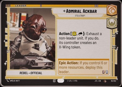 Admiral Ackbar - It's A Trap! (016) | Jump to Lightspeed | Standard | NM