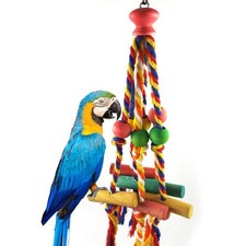 Cotton Rope Bird Chewing Toy Bite-resistant Parrot Training Toy Accessories