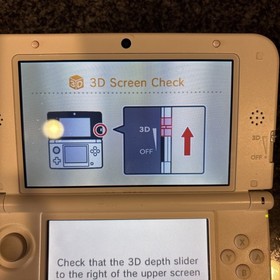 Nintendo 3DS LL White & Pink Handheld System | US Seller Ok Condition