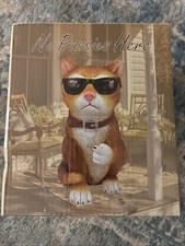 Dwk Orange Cat Flipping The Bird Wearing Sunglasses Statue 