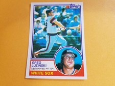 Greg Luzinksi Damaso Garcia MLB 1983 Topps WRONG BACK ERROR RARE