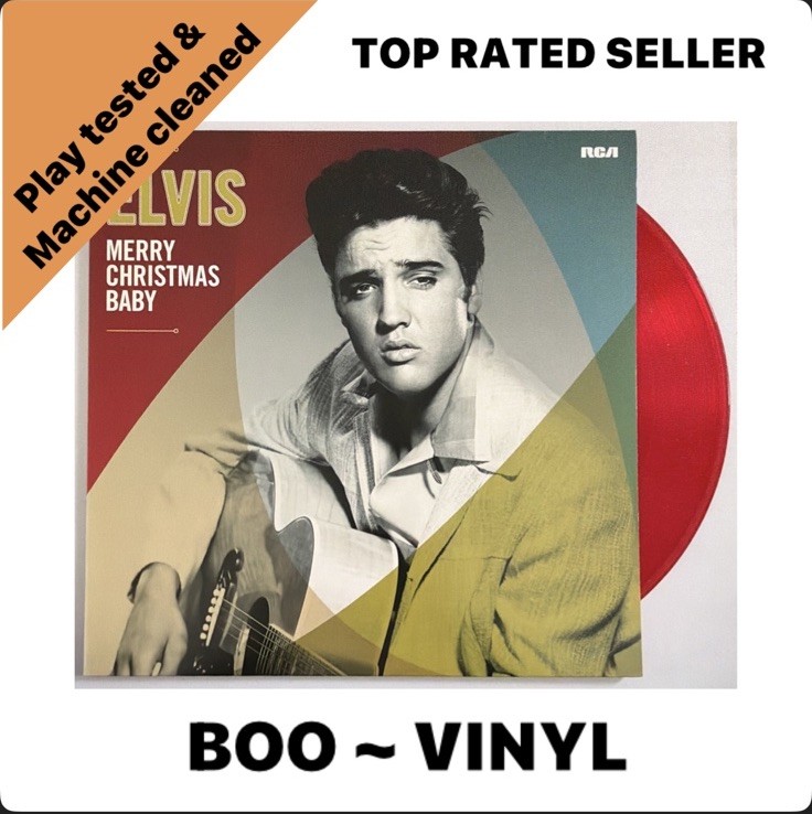 Elvis Merry Christmas Baby 2016 Lp  Red Vinyl Record NM / EX