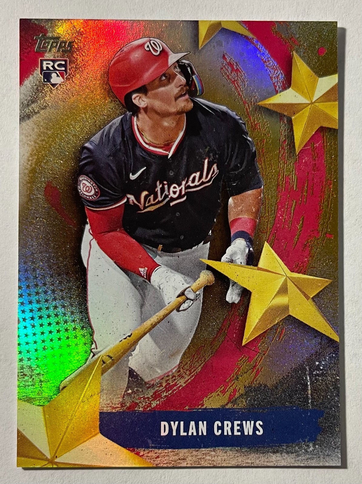 2025 Topps Series 1 Dylan Crews GOLD Foilboard Stars of MLB RC 15/50 #SMLB-30