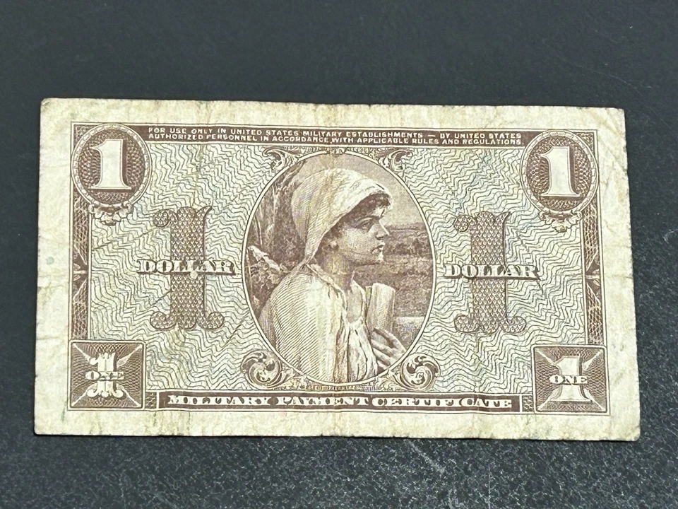 $1 Military Payment Certificate One Dollar Series 521 LOW Shipping!!! - Image 2 of 2