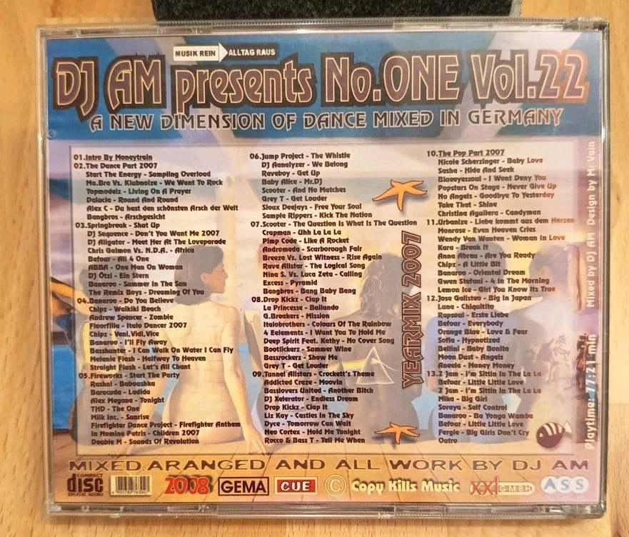DJ AM Presents No. One Vol. 22 - Yearmix 2007 ( Wie Deep Dance ) - Bild 3 von 3