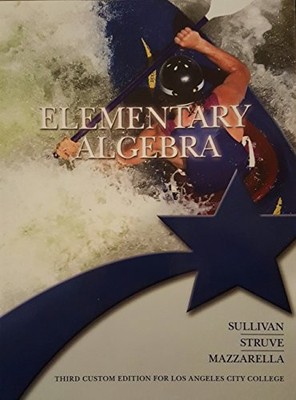 ELEMENTARY ALGEBRA By Michael Sullivan & Katherine R. Struve - Hardcover *VG+*