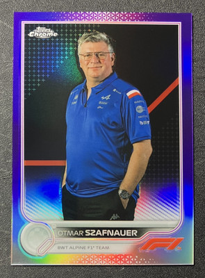 023/399 Purple Refractor Otmar Szafnauer #102 - 2022 Topps Chrome Formula 1 F1