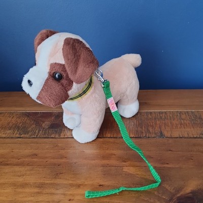 Our Generation Puppy Hundeboxer beweglich mit Leine