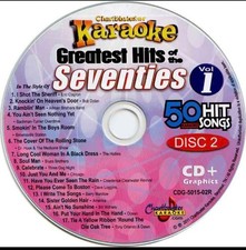 SEVENTIES HITS KARAOKE CDG DISC CHARTBUSTER MUSIC CD 5015-02 1970s soft rock