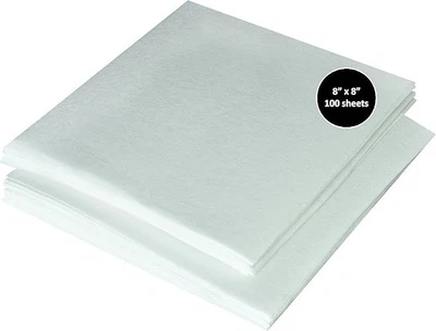 Tear Away Machine Embroidery Stabilizer Backing 8 × 8" - 100 Sheets - Image 1 of 4