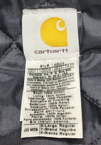 Vintage Carhartt J22 MOS Jacket Men's XL Moss Green Sandstone Arctic Quilt Lined image 12