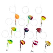 Dr. Fish 10 Pack Walleye Rigs Kit, 47 Inches, Single Hook Rig, 47", 10 Rigs