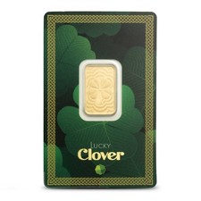 5 Gram PAMP Suisse Lucky Clover Gold Bar (New w/ Assay) 4925.55 per troy oz