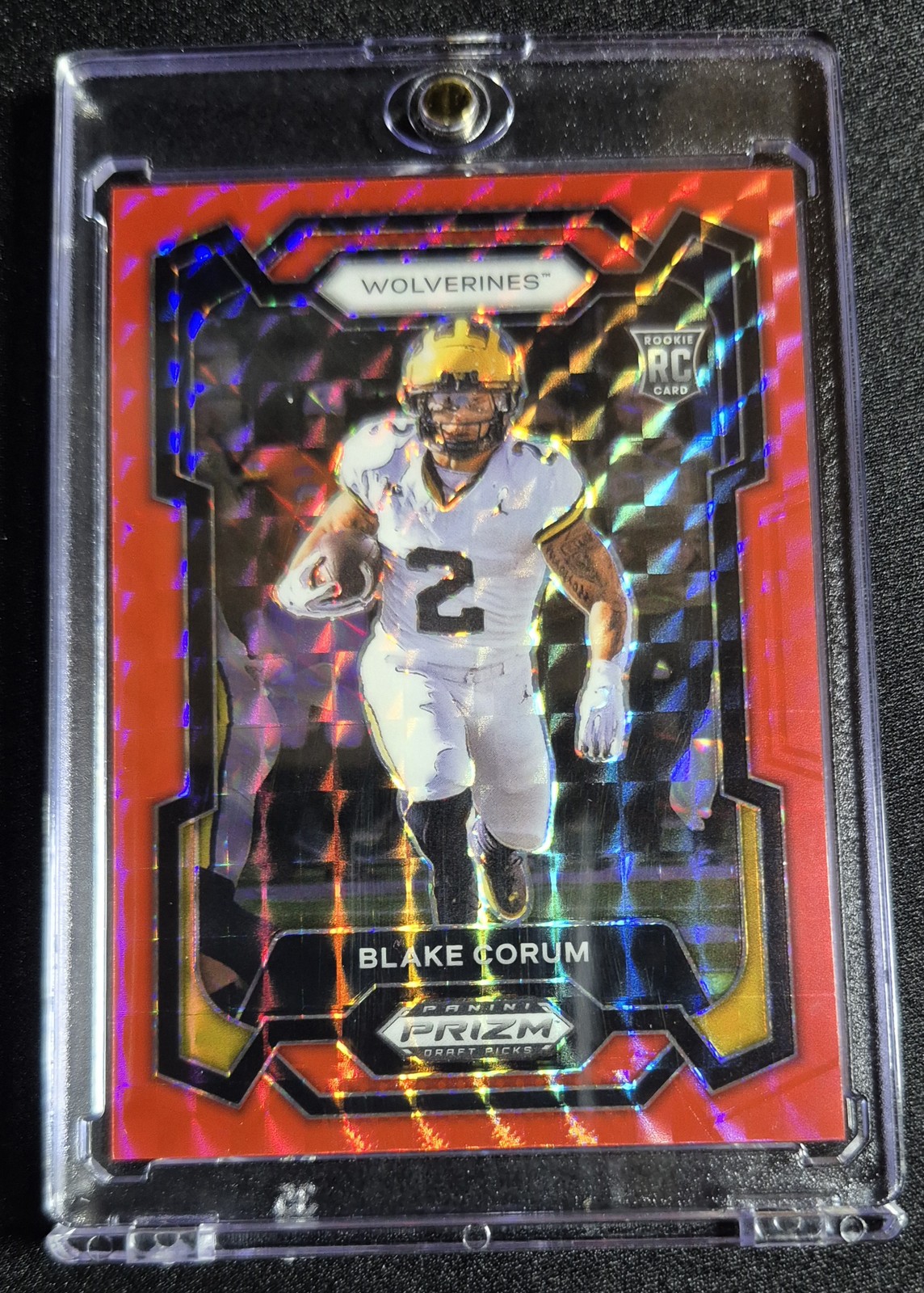2024 Panini Prizm Draft Picks #128 Blake Corum Red Finite #/125