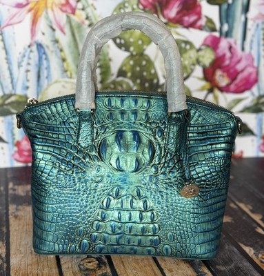 HARDTOFIND Brahmin Medium Duxbury Peacock Satchel PRETTY EYE PLACEMENT NWT